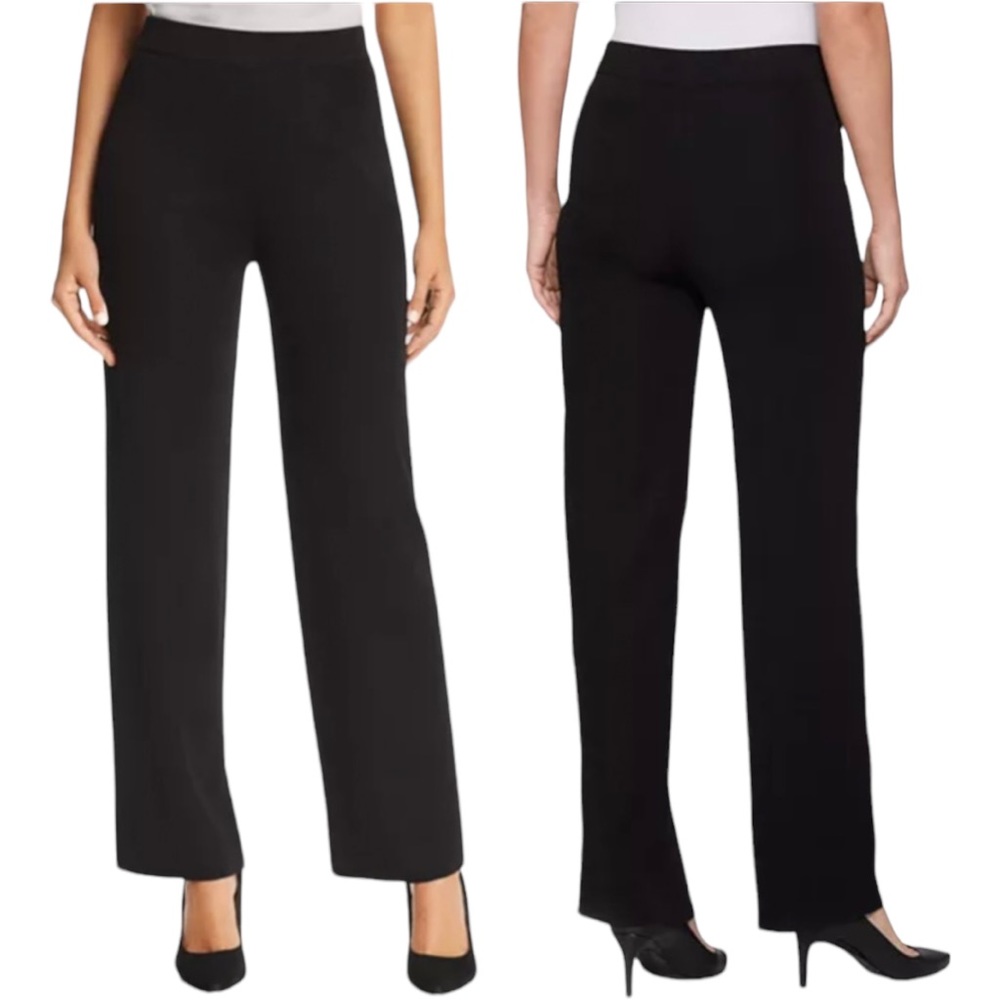 MING WANG‎ Pull Over Pant in Black. Size Petite Large
